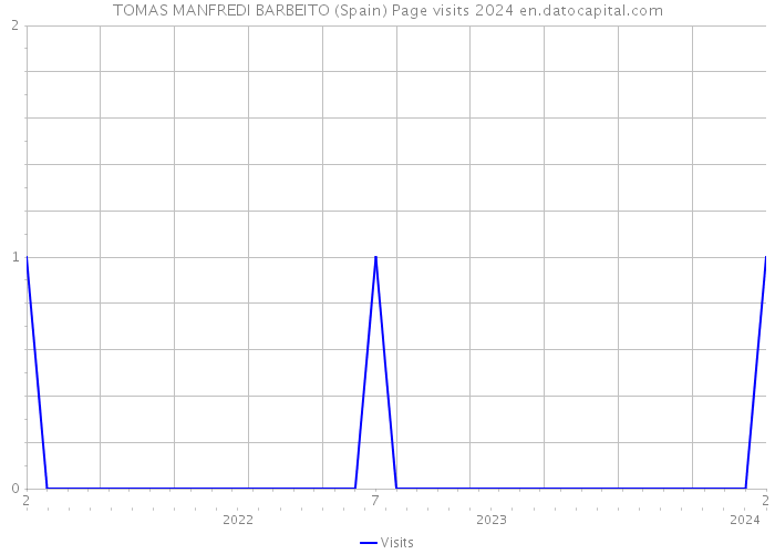 TOMAS MANFREDI BARBEITO (Spain) Page visits 2024 