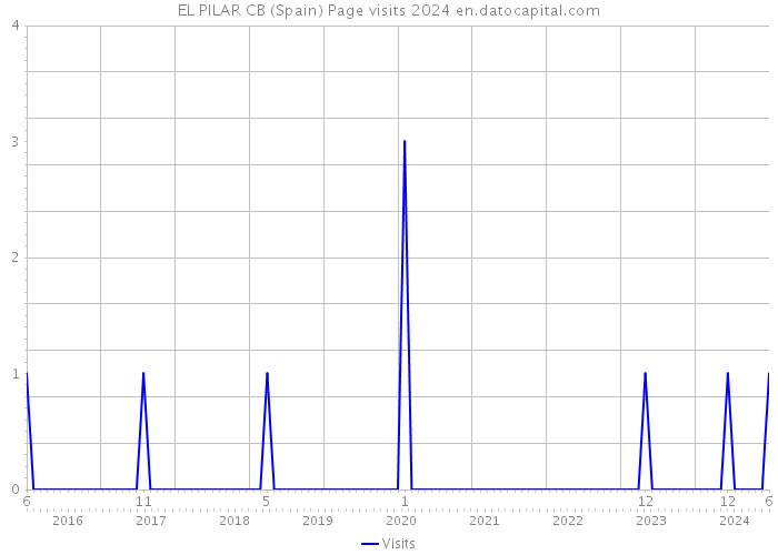 EL PILAR CB (Spain) Page visits 2024 