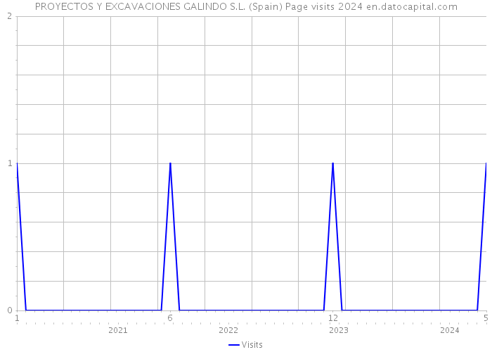 PROYECTOS Y EXCAVACIONES GALINDO S.L. (Spain) Page visits 2024 