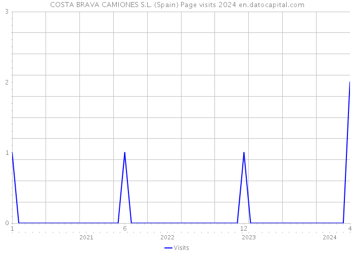 COSTA BRAVA CAMIONES S.L. (Spain) Page visits 2024 