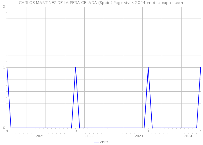 CARLOS MARTINEZ DE LA PERA CELADA (Spain) Page visits 2024 