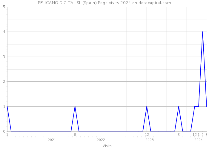 PELICANO DIGITAL SL (Spain) Page visits 2024 
