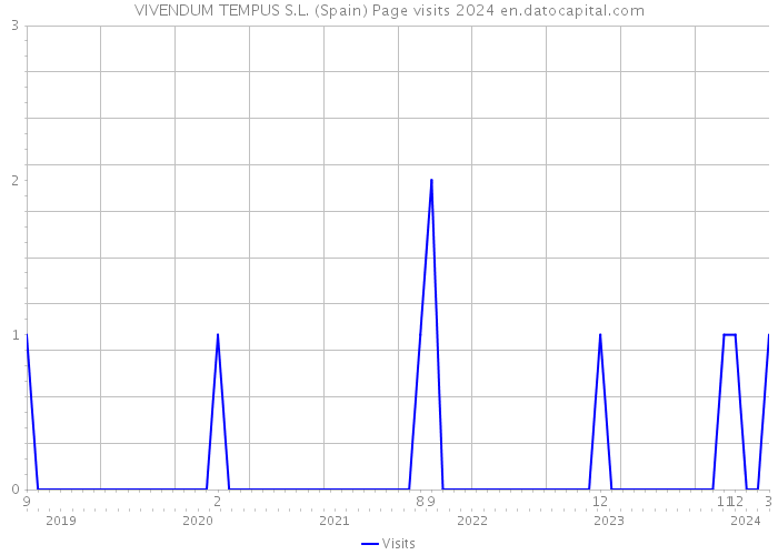 VIVENDUM TEMPUS S.L. (Spain) Page visits 2024 