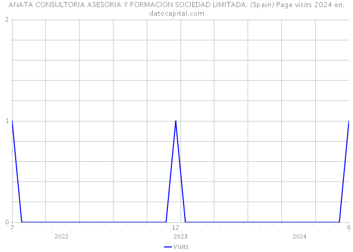 ANATA CONSULTORIA ASESORIA Y FORMACION SOCIEDAD LIMITADA. (Spain) Page visits 2024 