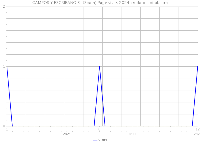 CAMPOS Y ESCRIBANO SL (Spain) Page visits 2024 