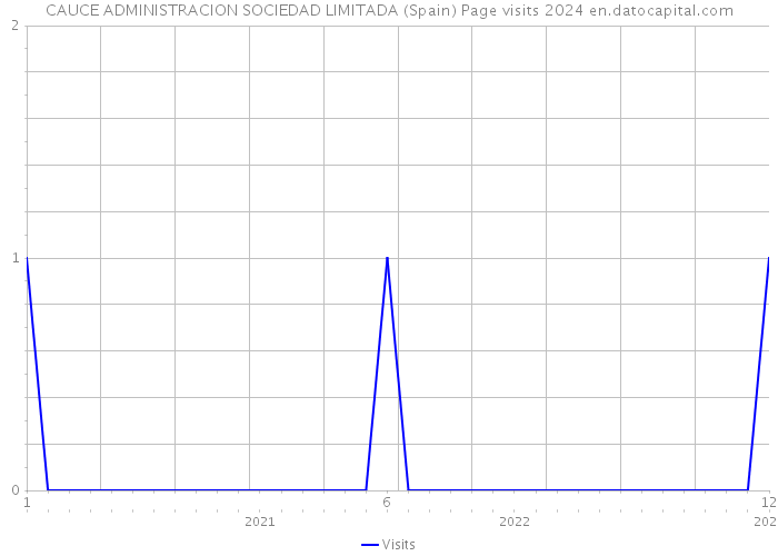 CAUCE ADMINISTRACION SOCIEDAD LIMITADA (Spain) Page visits 2024 