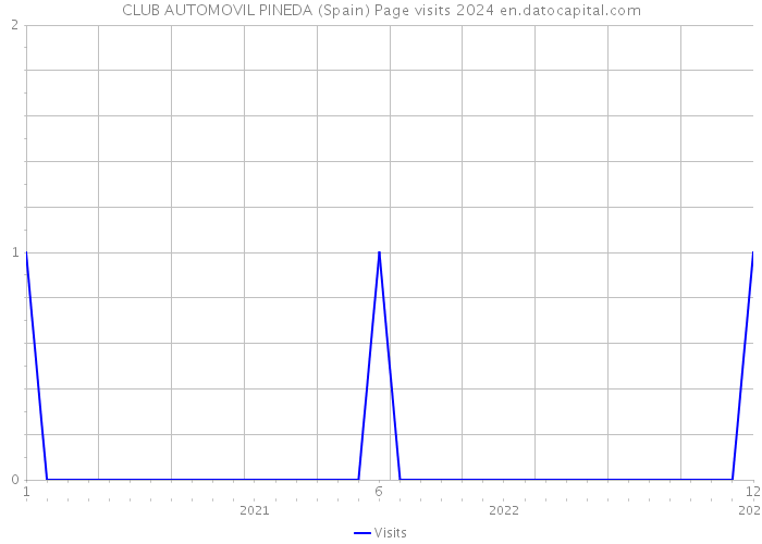CLUB AUTOMOVIL PINEDA (Spain) Page visits 2024 