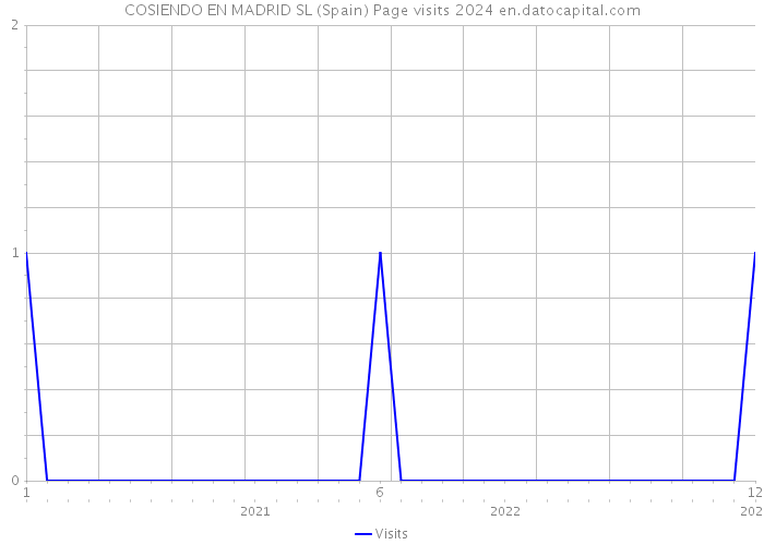 COSIENDO EN MADRID SL (Spain) Page visits 2024 