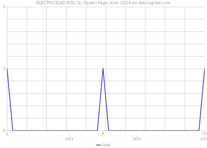 ELECTRICIDAD ROLI SL (Spain) Page visits 2024 