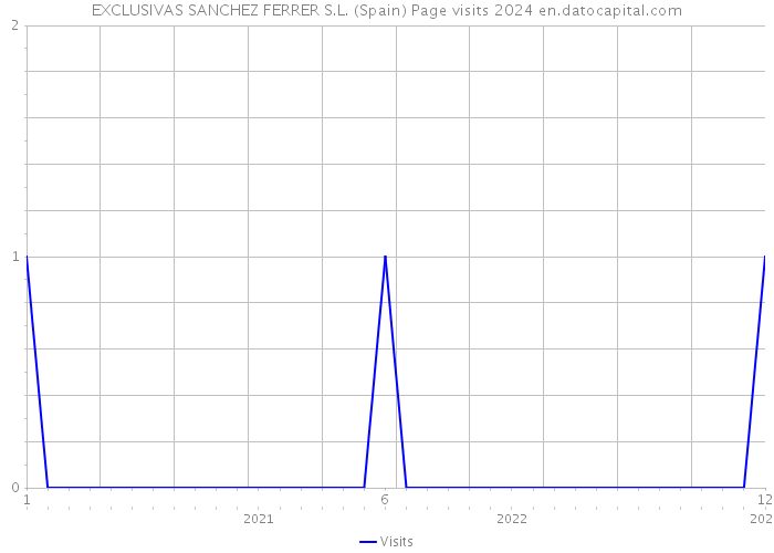 EXCLUSIVAS SANCHEZ FERRER S.L. (Spain) Page visits 2024 