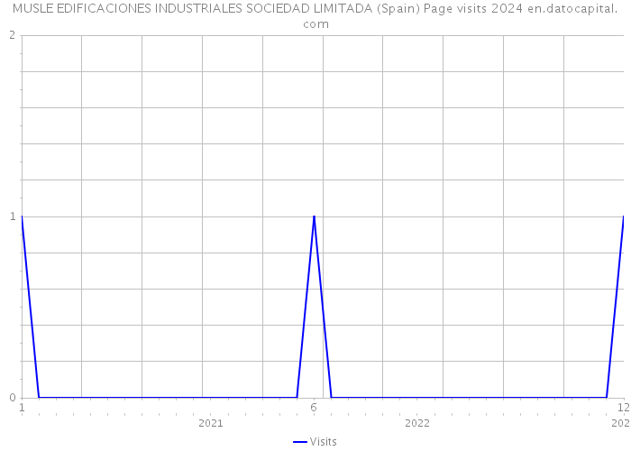 MUSLE EDIFICACIONES INDUSTRIALES SOCIEDAD LIMITADA (Spain) Page visits 2024 