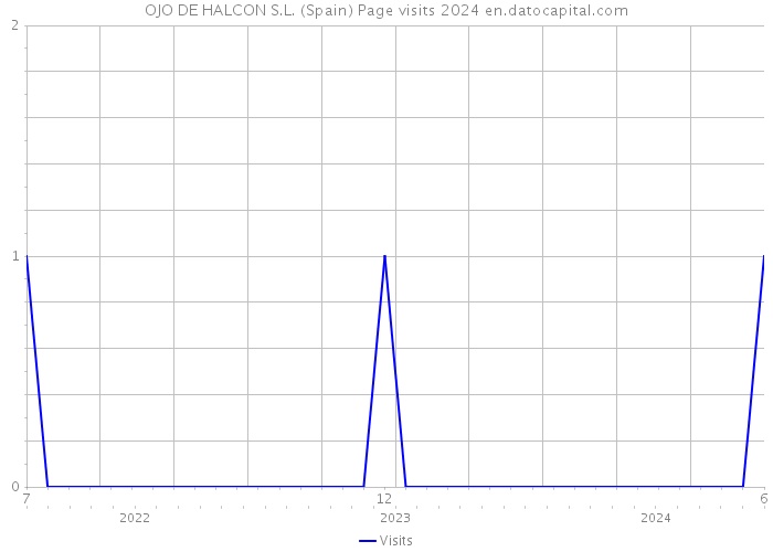 OJO DE HALCON S.L. (Spain) Page visits 2024 