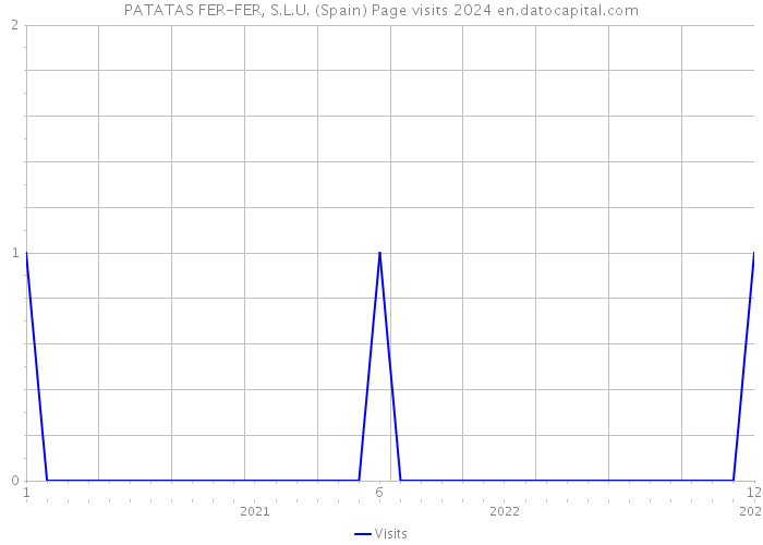PATATAS FER-FER, S.L.U. (Spain) Page visits 2024 
