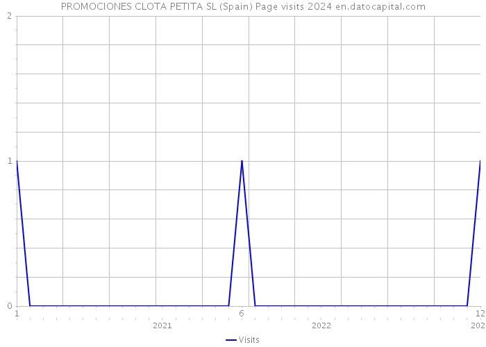PROMOCIONES CLOTA PETITA SL (Spain) Page visits 2024 