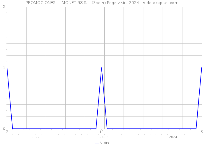 PROMOCIONES LLIMONET 98 S.L. (Spain) Page visits 2024 