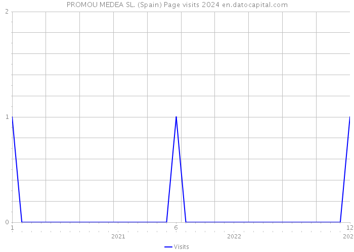 PROMOU MEDEA SL. (Spain) Page visits 2024 