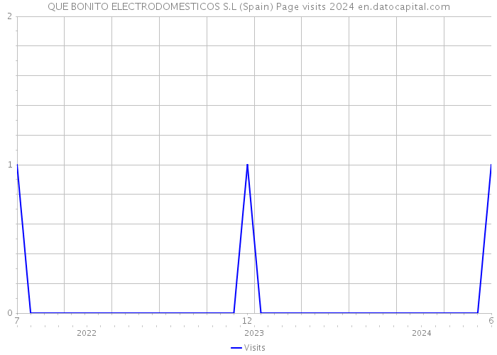 QUE BONITO ELECTRODOMESTICOS S.L (Spain) Page visits 2024 