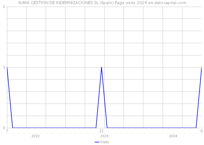 SUMA GESTION DE INDEMNIZACIONES SL (Spain) Page visits 2024 