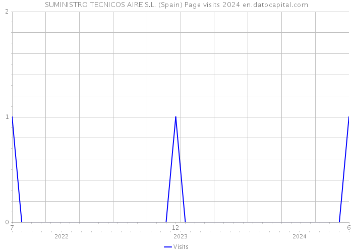 SUMINISTRO TECNICOS AIRE S.L. (Spain) Page visits 2024 