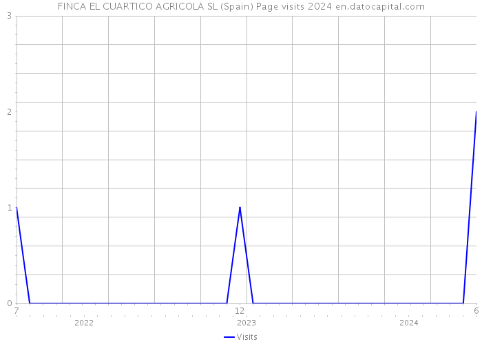FINCA EL CUARTICO AGRICOLA SL (Spain) Page visits 2024 