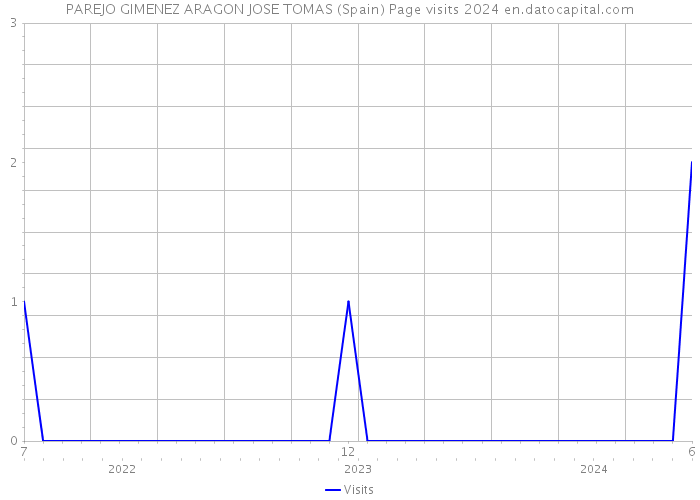 PAREJO GIMENEZ ARAGON JOSE TOMAS (Spain) Page visits 2024 
