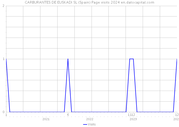 CARBURANTES DE EUSKADI SL (Spain) Page visits 2024 