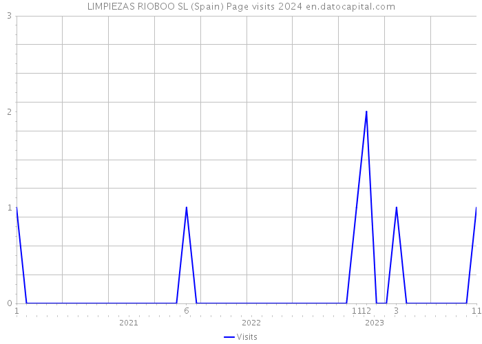 LIMPIEZAS RIOBOO SL (Spain) Page visits 2024 
