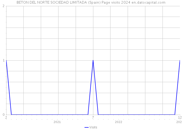 BETON DEL NORTE SOCIEDAD LIMITADA (Spain) Page visits 2024 