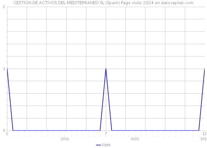 GESTION DE ACTIVOS DEL MEDITERRANEO SL (Spain) Page visits 2024 