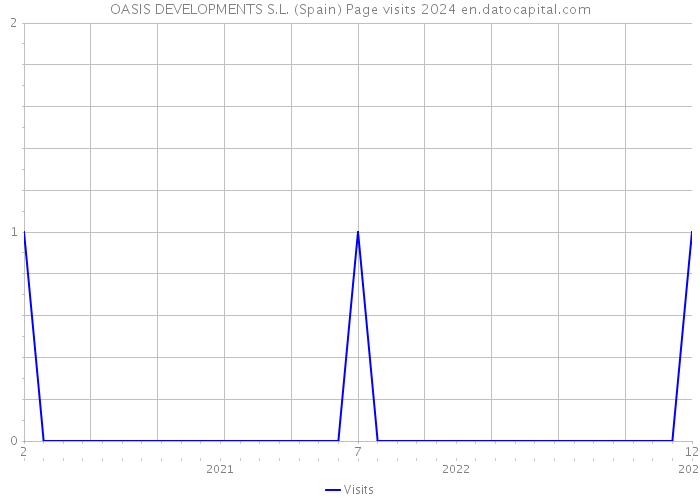 OASIS DEVELOPMENTS S.L. (Spain) Page visits 2024 