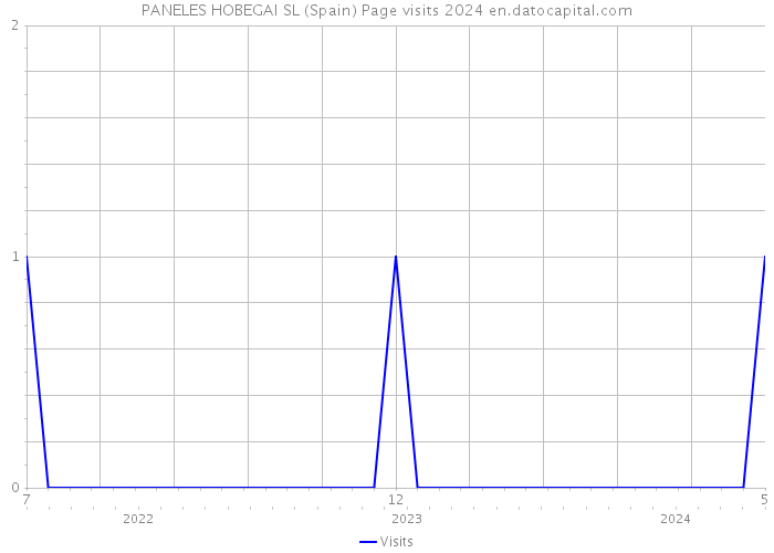 PANELES HOBEGAI SL (Spain) Page visits 2024 