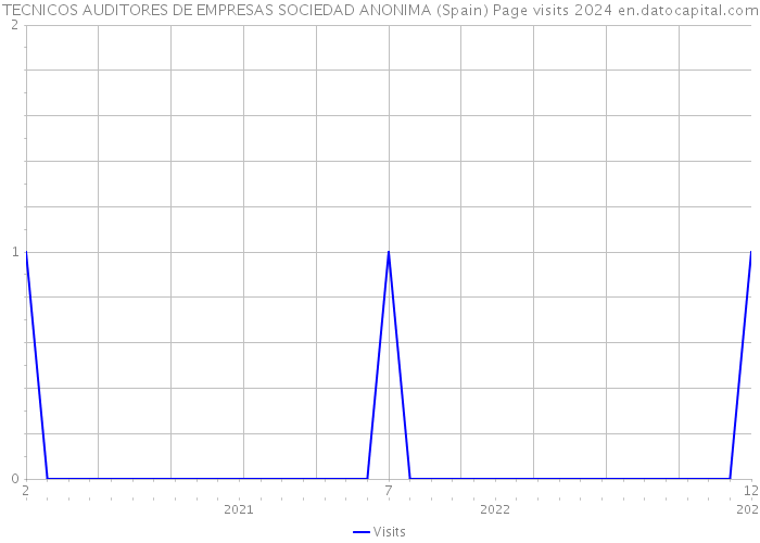 TECNICOS AUDITORES DE EMPRESAS SOCIEDAD ANONIMA (Spain) Page visits 2024 