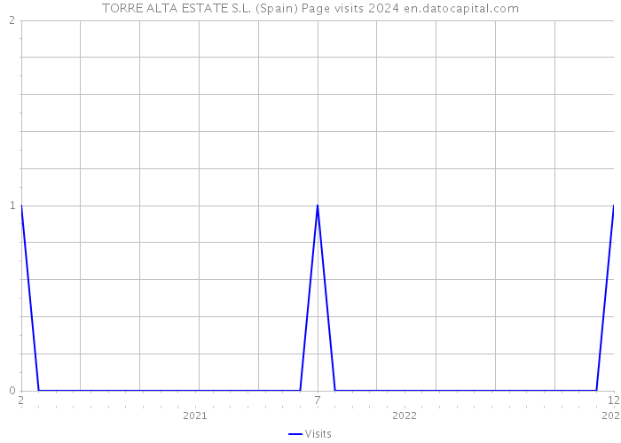 TORRE ALTA ESTATE S.L. (Spain) Page visits 2024 