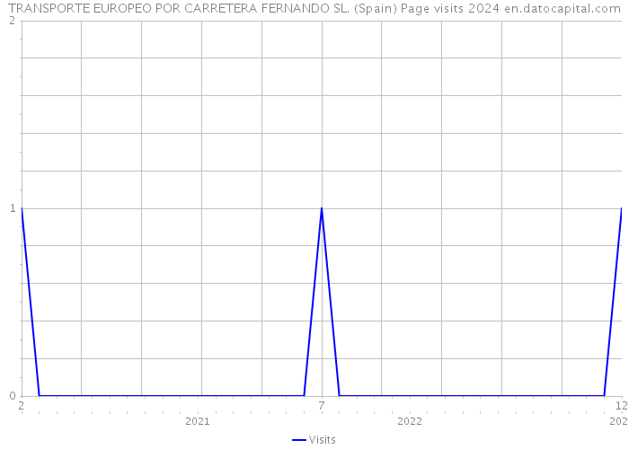 TRANSPORTE EUROPEO POR CARRETERA FERNANDO SL. (Spain) Page visits 2024 