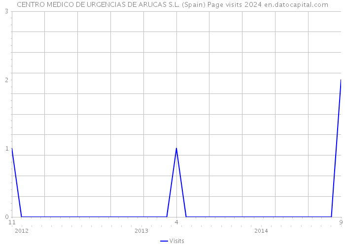CENTRO MEDICO DE URGENCIAS DE ARUCAS S.L. (Spain) Page visits 2024 
