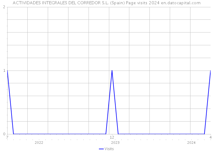 ACTIVIDADES INTEGRALES DEL CORREDOR S.L. (Spain) Page visits 2024 