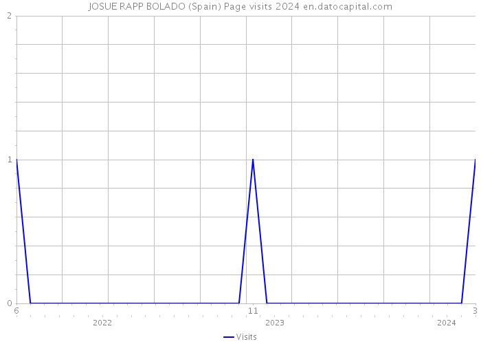 JOSUE RAPP BOLADO (Spain) Page visits 2024 