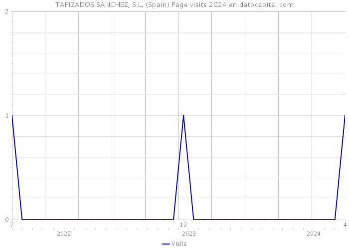 TAPIZADOS SANCHEZ, S.L. (Spain) Page visits 2024 