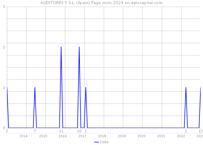 AUDITORES 5 S.L. (Spain) Page visits 2024 