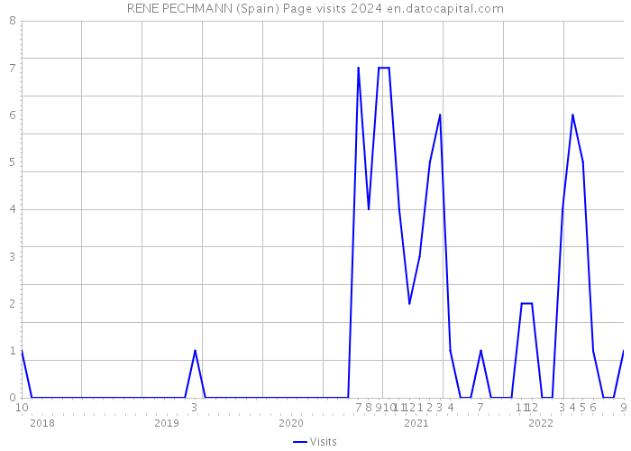 RENE PECHMANN (Spain) Page visits 2024 