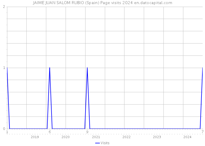 JAIME JUAN SALOM RUBIO (Spain) Page visits 2024 