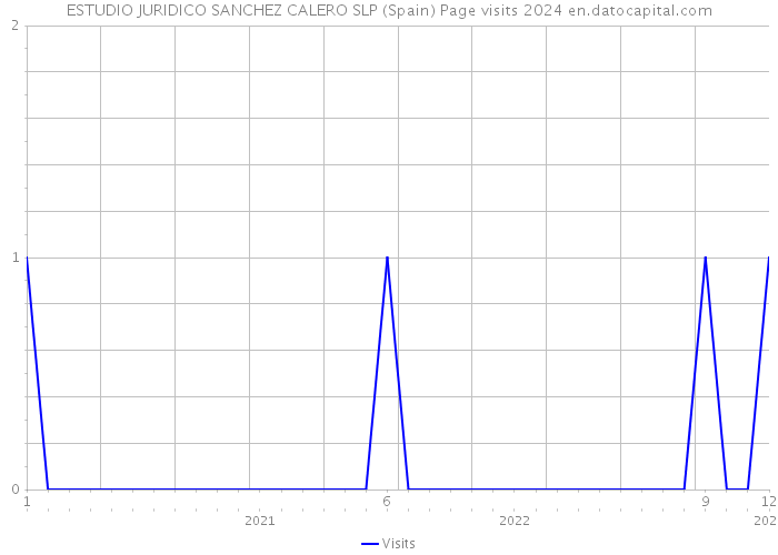 ESTUDIO JURIDICO SANCHEZ CALERO SLP (Spain) Page visits 2024 