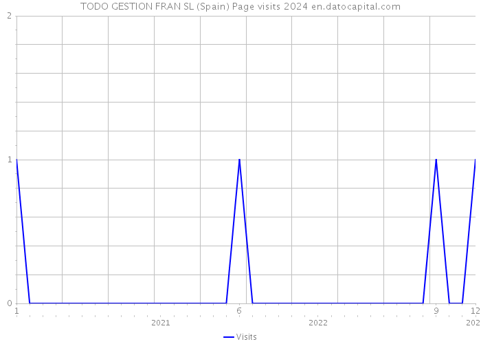 TODO GESTION FRAN SL (Spain) Page visits 2024 