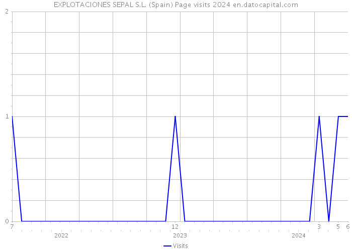 EXPLOTACIONES SEPAL S.L. (Spain) Page visits 2024 
