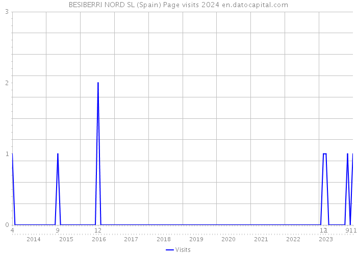 BESIBERRI NORD SL (Spain) Page visits 2024 