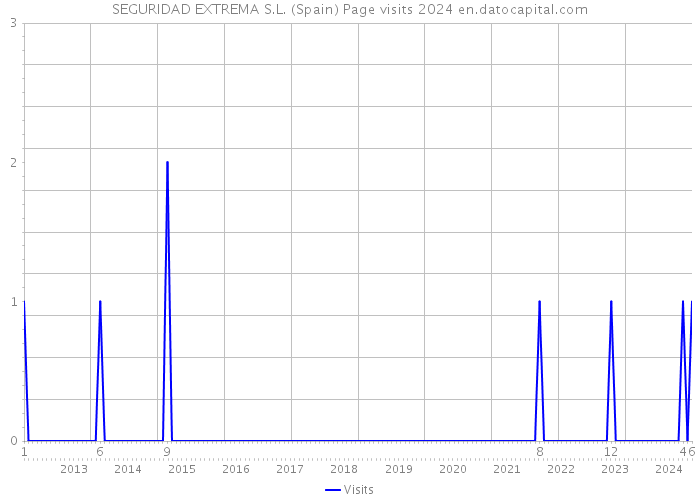 SEGURIDAD EXTREMA S.L. (Spain) Page visits 2024 