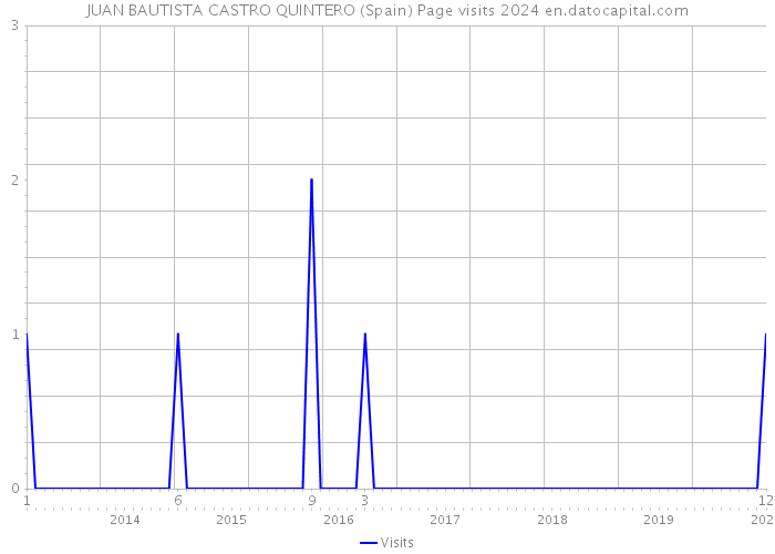 JUAN BAUTISTA CASTRO QUINTERO (Spain) Page visits 2024 