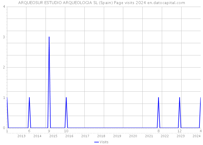 ARQUEOSUR ESTUDIO ARQUEOLOGIA SL (Spain) Page visits 2024 