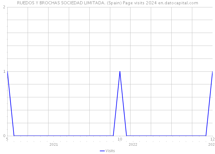 RUEDOS Y BROCHAS SOCIEDAD LIMITADA. (Spain) Page visits 2024 