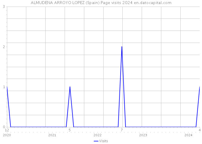 ALMUDENA ARROYO LOPEZ (Spain) Page visits 2024 